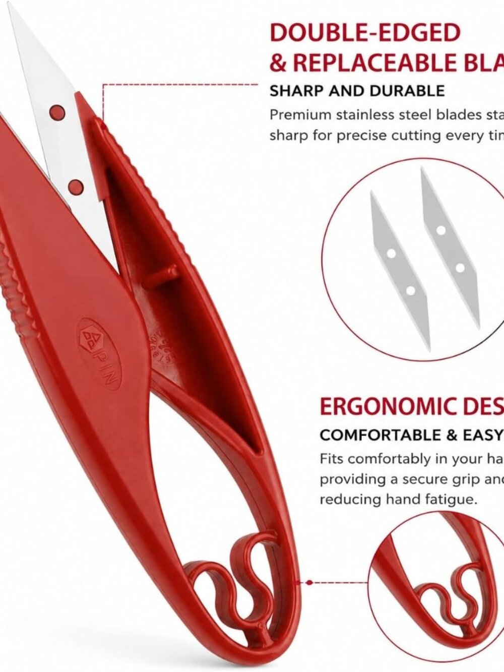 Sewing Seam Ripper Tool,Stitch Remover and Thread Cutter with 2Big+2Small Seam R - Picture 5 of 6
